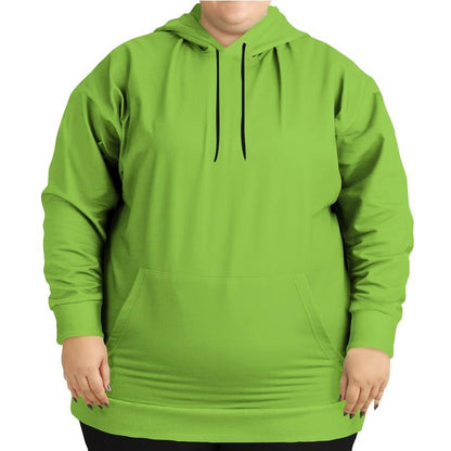 Neon Green Hoodie (C50M0Y100K0) - Woman Front PLUS