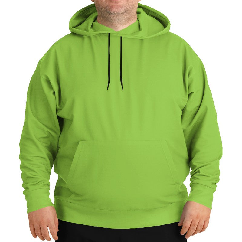 Neon Green Hoodie PLUS (GL3-BR-ME) - Man Front PLUS