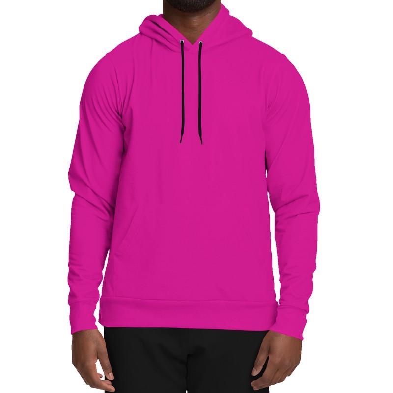 Neon Pink Hoodie (C12M100Y0K0) - Man Front