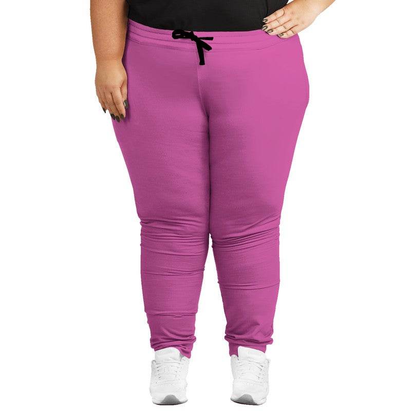 Neon Pink Joggers PLUS (PIM2-CL-LI) - Woman Front PLUS