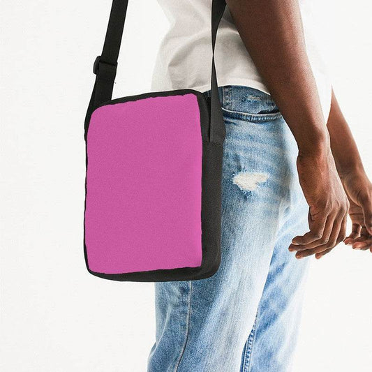 Neon Pink Messenger Pouch (PIM2-CL-LI) - Man Side CloseUp