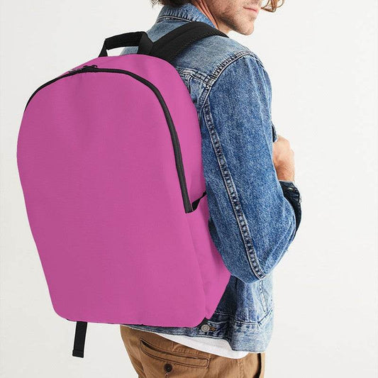 Neon Pink Waterproof Backpack (PIM2-CL-LI) - Man CloseUp