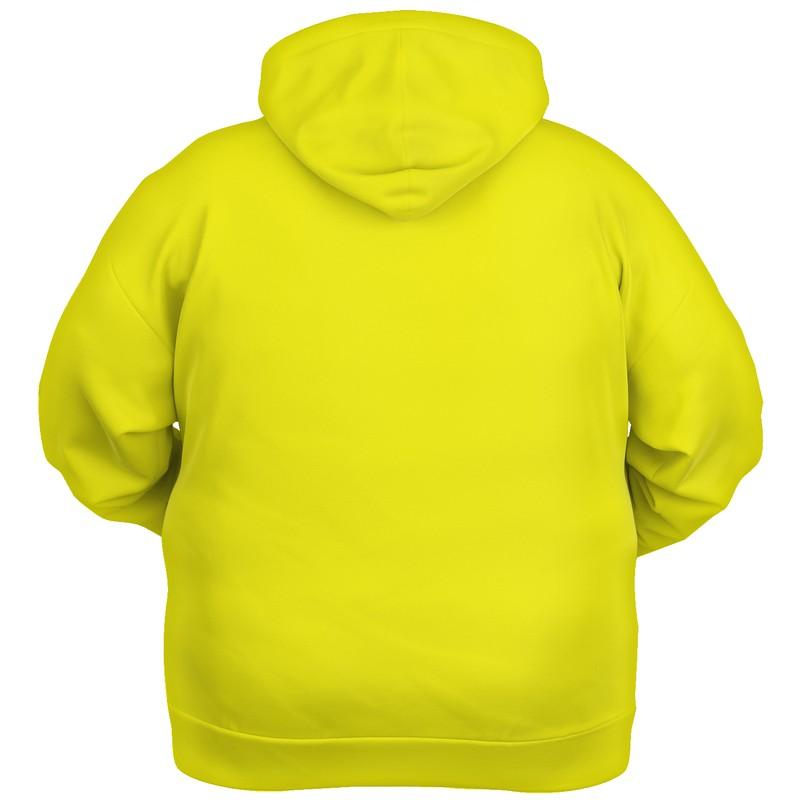 Neon Yellow Hoodie (C12M0Y100K0) - Ghost Back PLUS