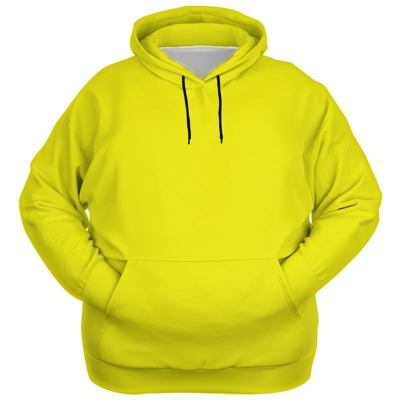 Neon Yellow Hoodie (C12M0Y100K0) - Ghost Front PLUS