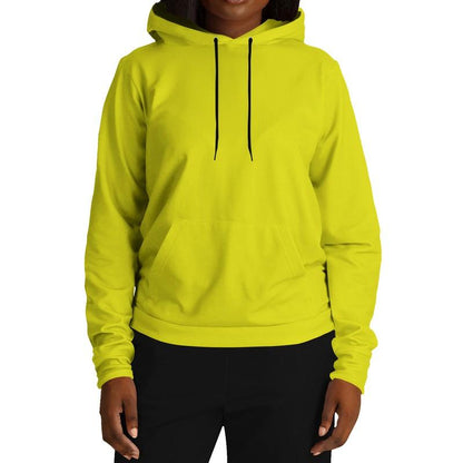 Neon Yellow Hoodie (C12M0Y100K0) - Woman Front