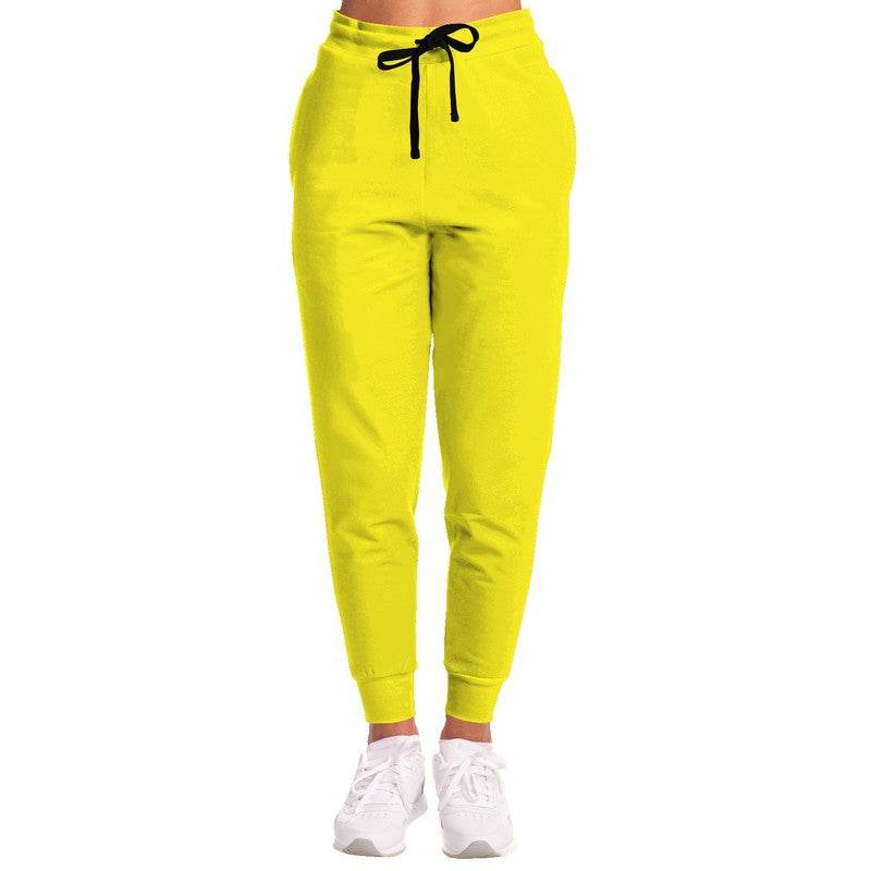 Neon Yellow Joggers (LY2-BR-ME) - Woman Front