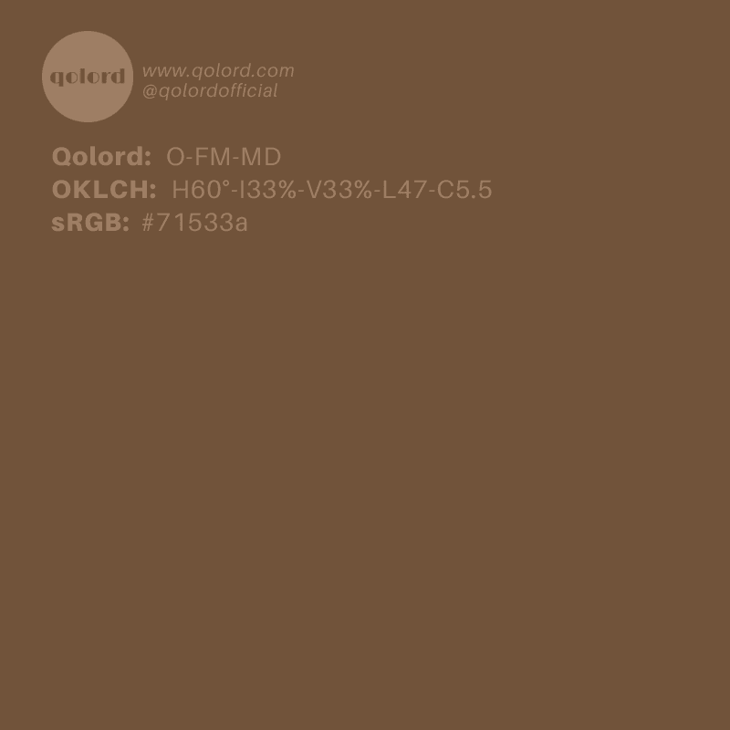 Medium-Dark Fully-Muted Orange | O-FM-MD