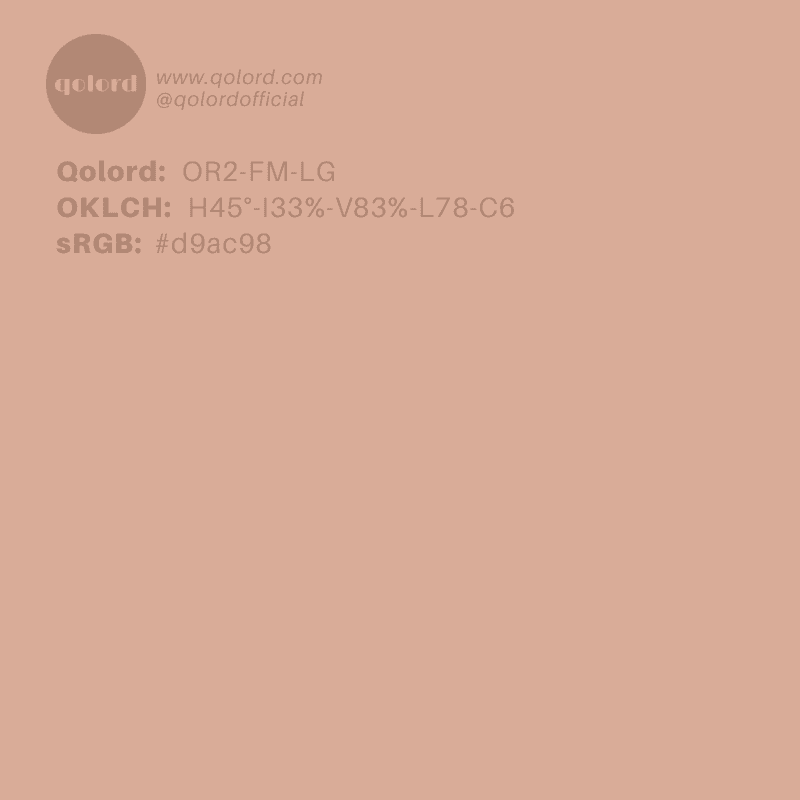 Lightened Fully-Muted Orange | OR2-FM-LG