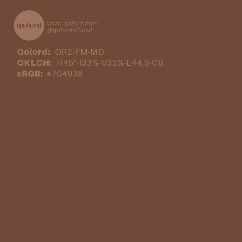 Medium-Dark Fully-Muted Orange | OR2-FM-MD