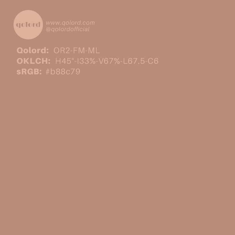 Medium-Light Fully-Muted Orange | OR2-FM-ML