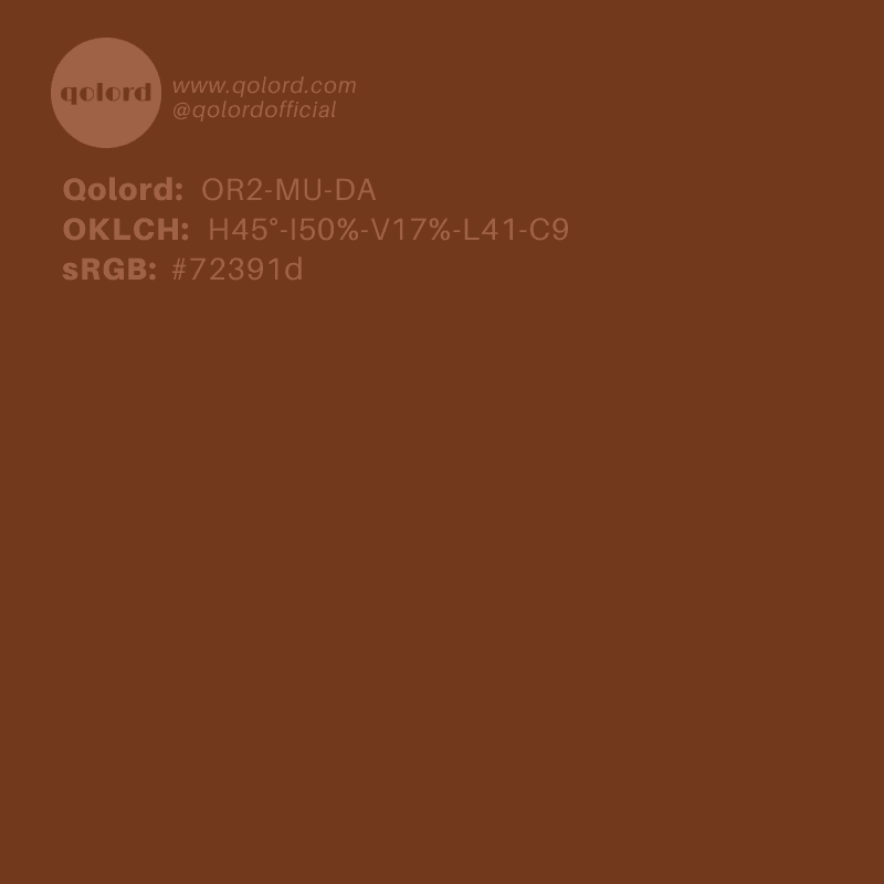 Dark Muted Orange | OR2-MU-DA