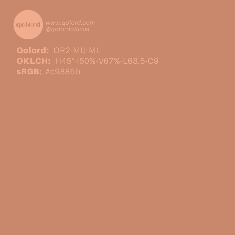 Medium-Light Muted Orange | OR2-MU-ML