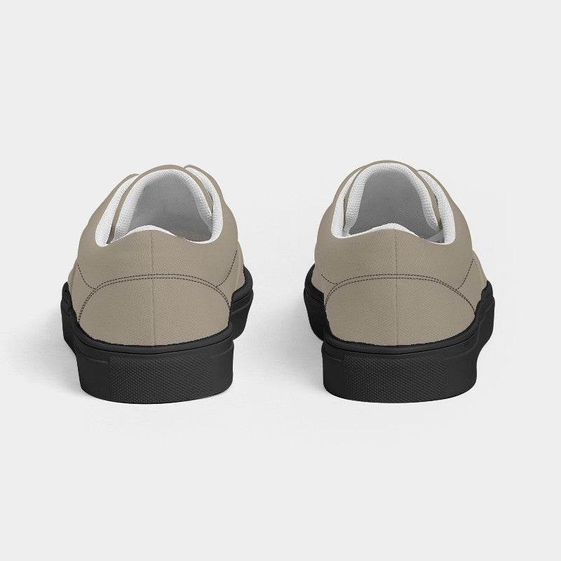Oatmeal Men's Canvas Sneakers (YO2-NE-ML) - Back