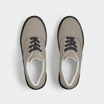 Oatmeal Men's Canvas Sneakers (YO2-NE-ML) - Top
