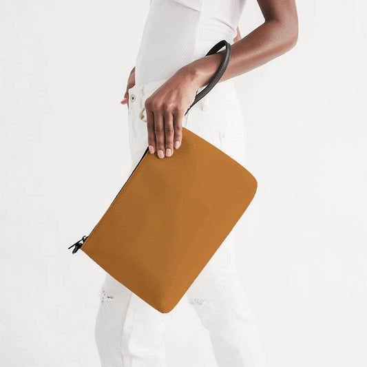 Ochre Zip Pouch (O-CL-DE) - Side Holding