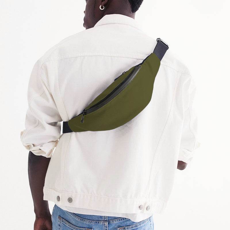 Olive Belt Bag (LY2-FM-DA) - Man Back