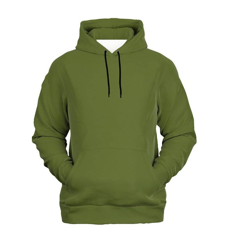 Olive Green Hoodie (L-MU-DA) - Ghost Front