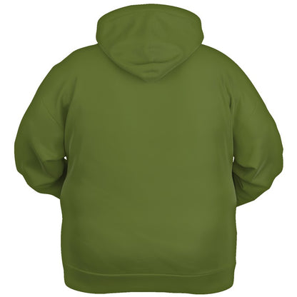 Olive Green Hoodie PLUS (L-MU-DA) - Ghost Back PLUS