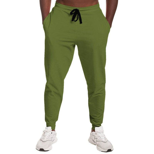 Olive Green Joggers (L-MU-DA) - Man Front