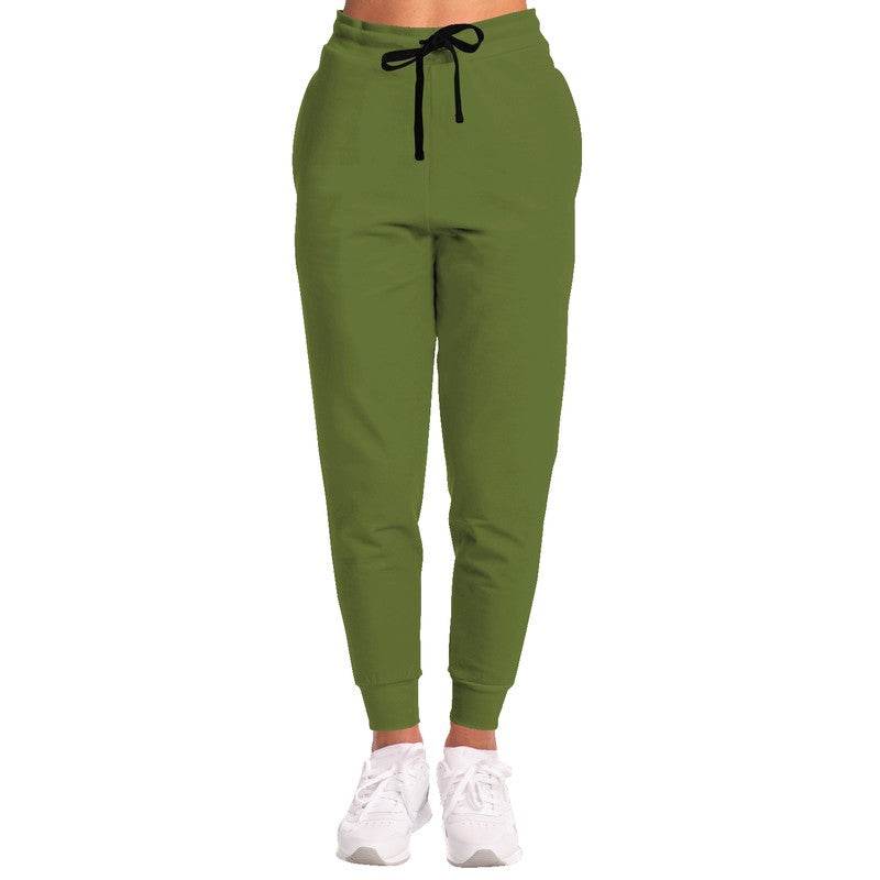 Olive Green Joggers (L-MU-DA) - Woman Front