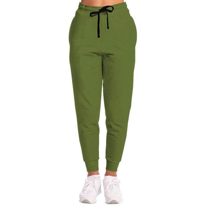 Olive Green Joggers (L-MU-DA) - Woman Front