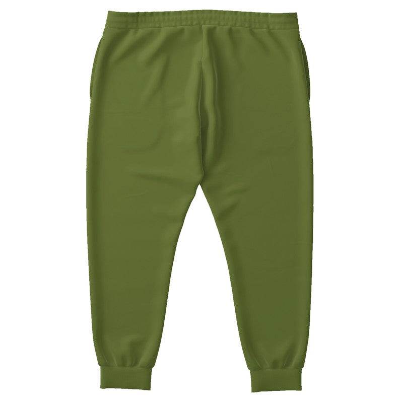 Olive Green Joggers PLUS (L-MU-DA) - Back PLUS