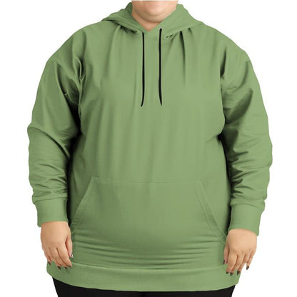 Olive Hoodie (C30M0Y60K30) - Woman Front PLUS