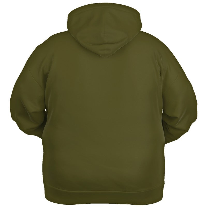 Olive Hoodie PLUS (LY2-FM-DA) - Ghost Back PLUS
