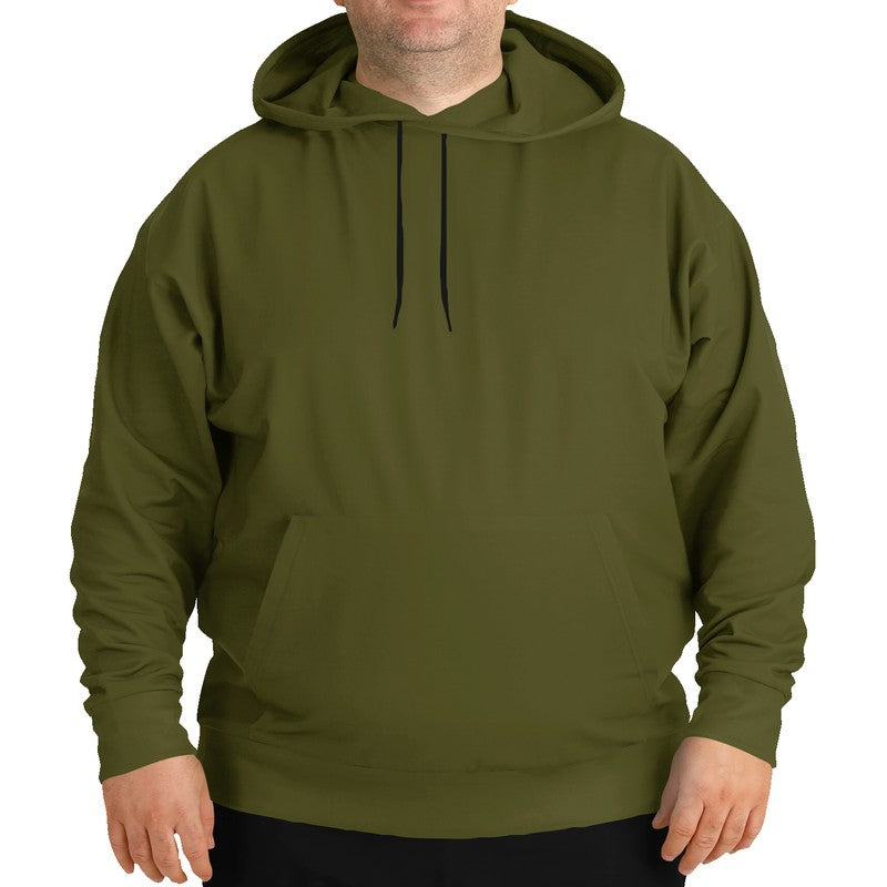 Olive Hoodie PLUS (LY2-FM-DA) - Man Front PLUS