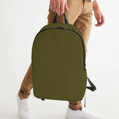 Olive Waterproof Backpack (LY2-FM-DA) - Man Holding CloseUp