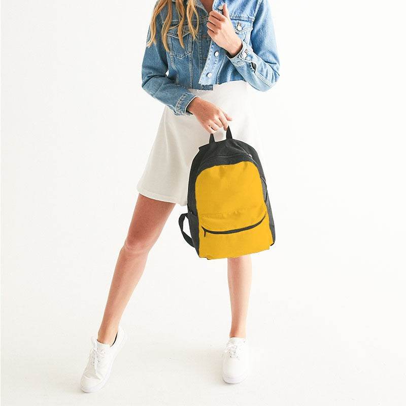 Orange-Yellow Canvas Backpack (YO1-BR-ME) - Woman