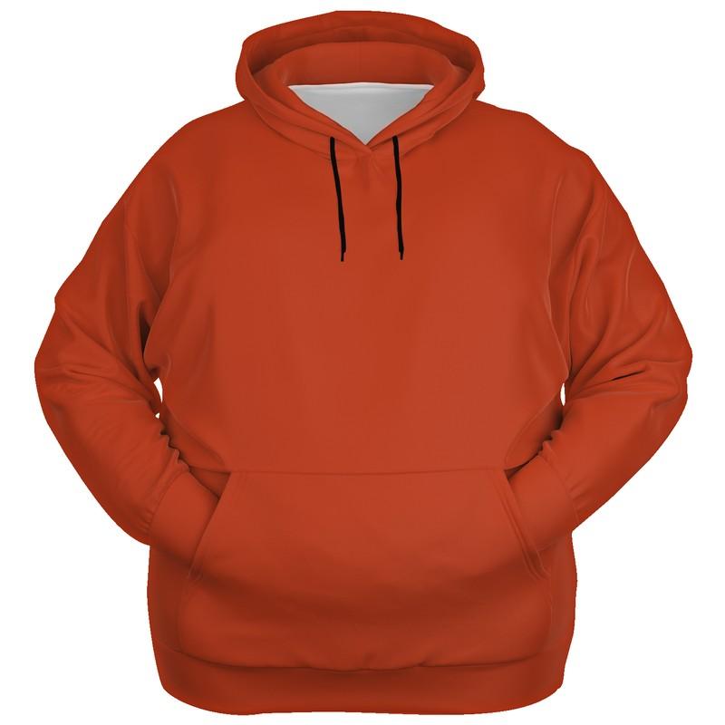 Orange Pullover Hoodie (C0M88Y100K30) - Ghost Front PLUS