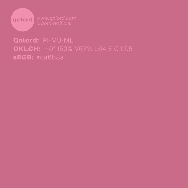 Medium-Light Muted Pink | PI-MU-ML