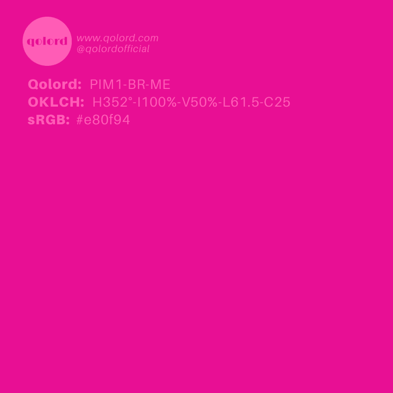 Bright Pink | PIM1-BR-ME
