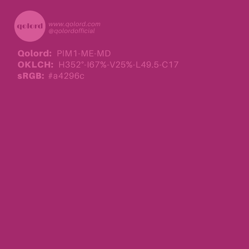 Medium-Dark Medium Pink | PIM1-ME-MD