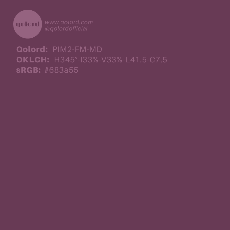 Medium-Dark Fully-Muted Magenta | PIM2-FM-MD
