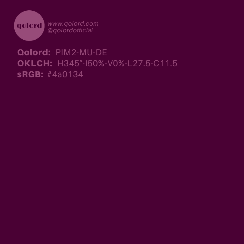 Deep Muted Magenta | PIM2-MU-DE