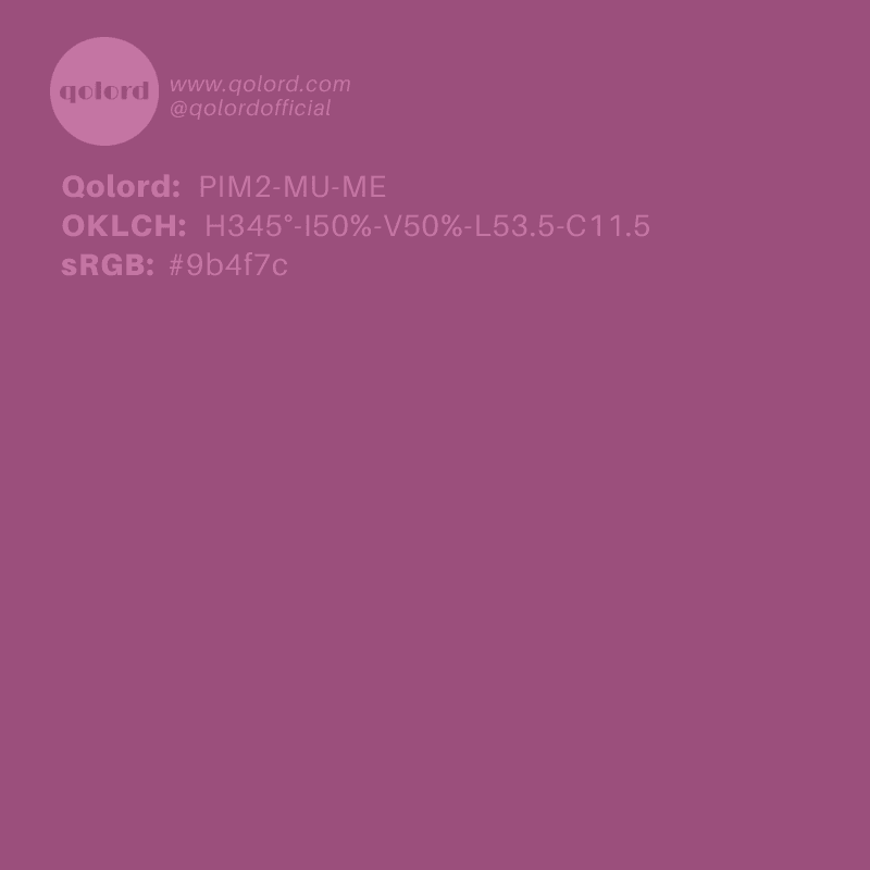 Medium Muted Magenta | PIM2-MU-ME
