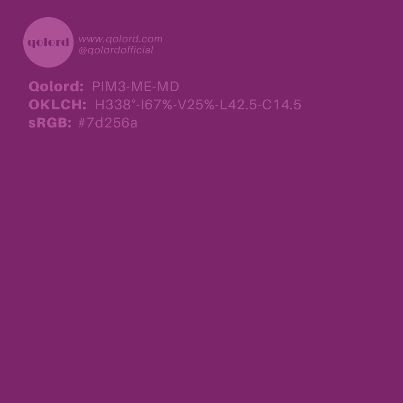 Medium-Dark Medium Magenta | PIM3-ME-MD