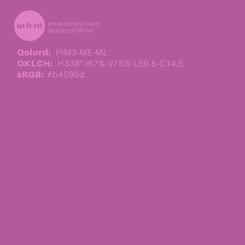 Medium-Light Medium Magenta | PIM3-ME-ML