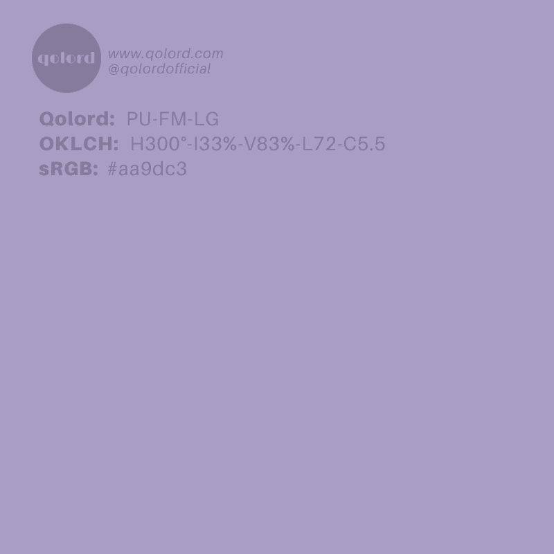 Lightened Fully-Muted Purple | PU-FM-LG