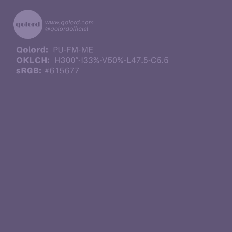 Medium Fully-Muted Purple | PU-FM-ME