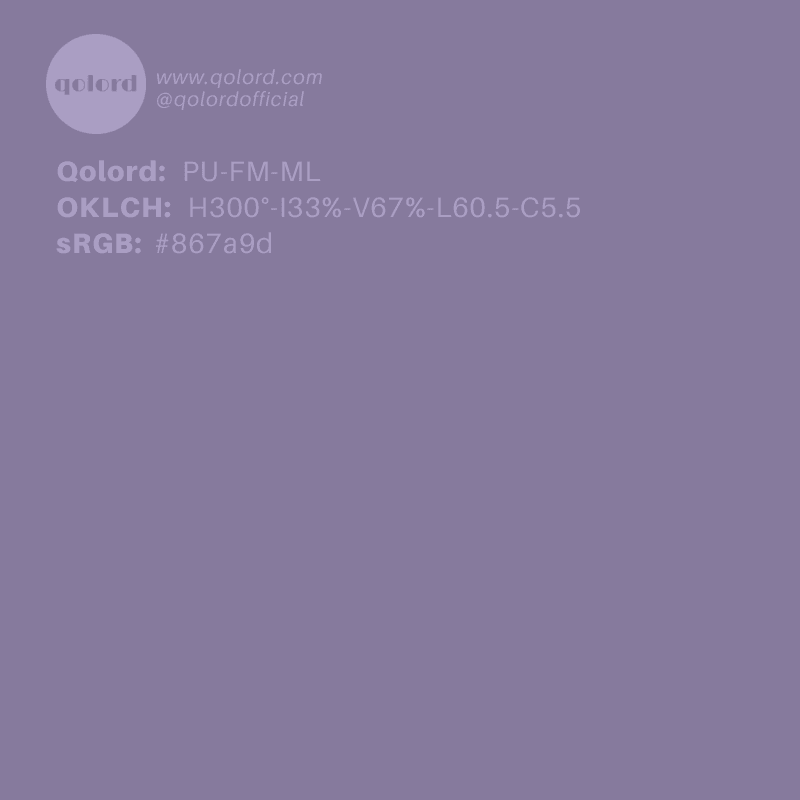 Medium-Light Fully-Muted Purple | PU-FM-ML