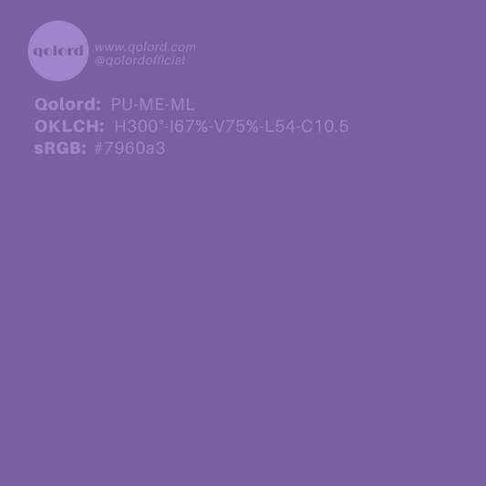 Medium-Light Medium Purple | PU-ME-ML