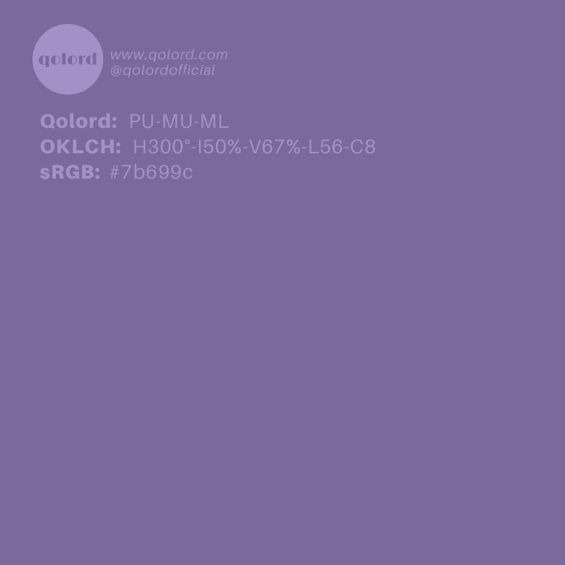 Medium-Light Muted Purple | PU-MU-ML