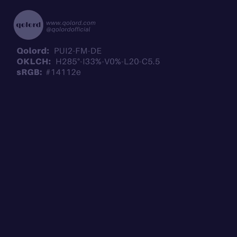 Deep Fully-Muted Indigo | PUI2-FM-DE