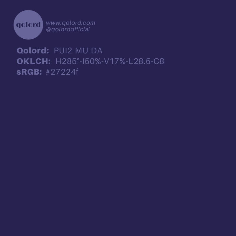 Dark Muted Indigo | PUI2-MU-DA