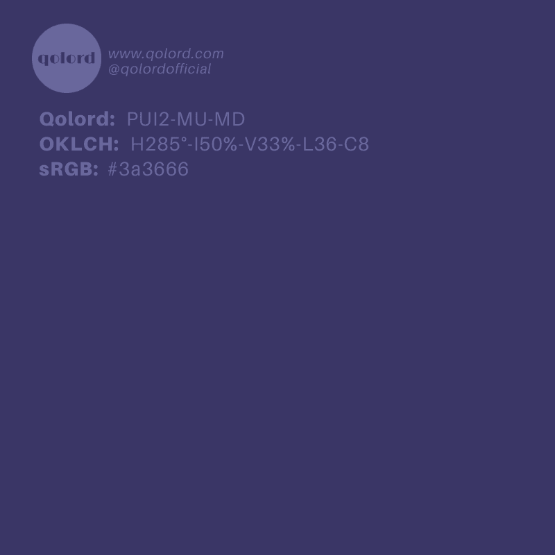 Medium-Dark Muted Indigo | PUI2-MU-MD