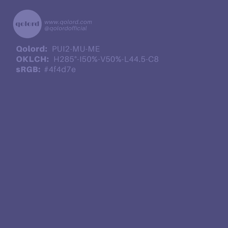 Medium Muted Indigo | PUI2-MU-ME