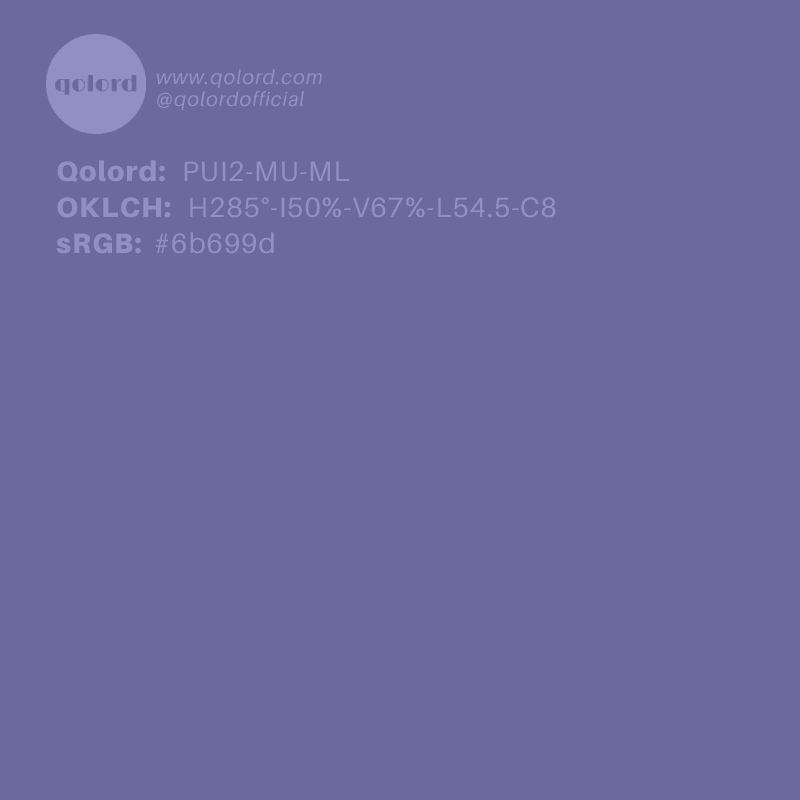 Medium-Light Muted Indigo | PUI2-MU-ML